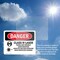 Signmission Radiation & Laser Sign, 7 in H x 10 in W, Vinyl Decal, Rectangle OS-2PACK-DS-D-710-L-1419 - alternate 4